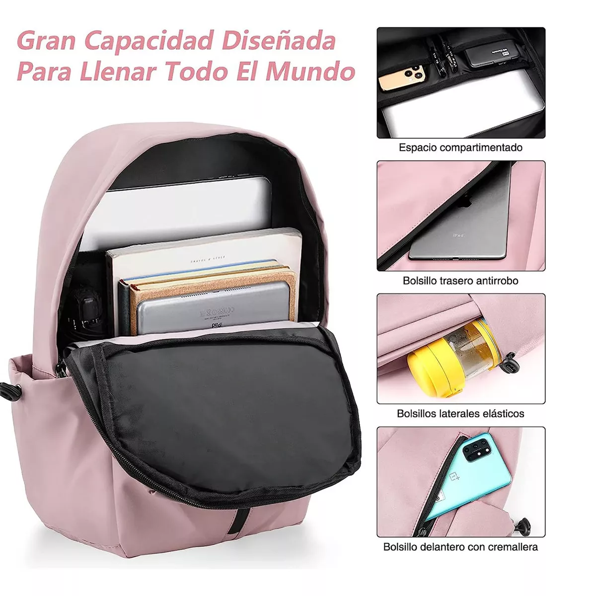 Mochila Multifuncional, Impermeable Y Resistente Al Desgaste.