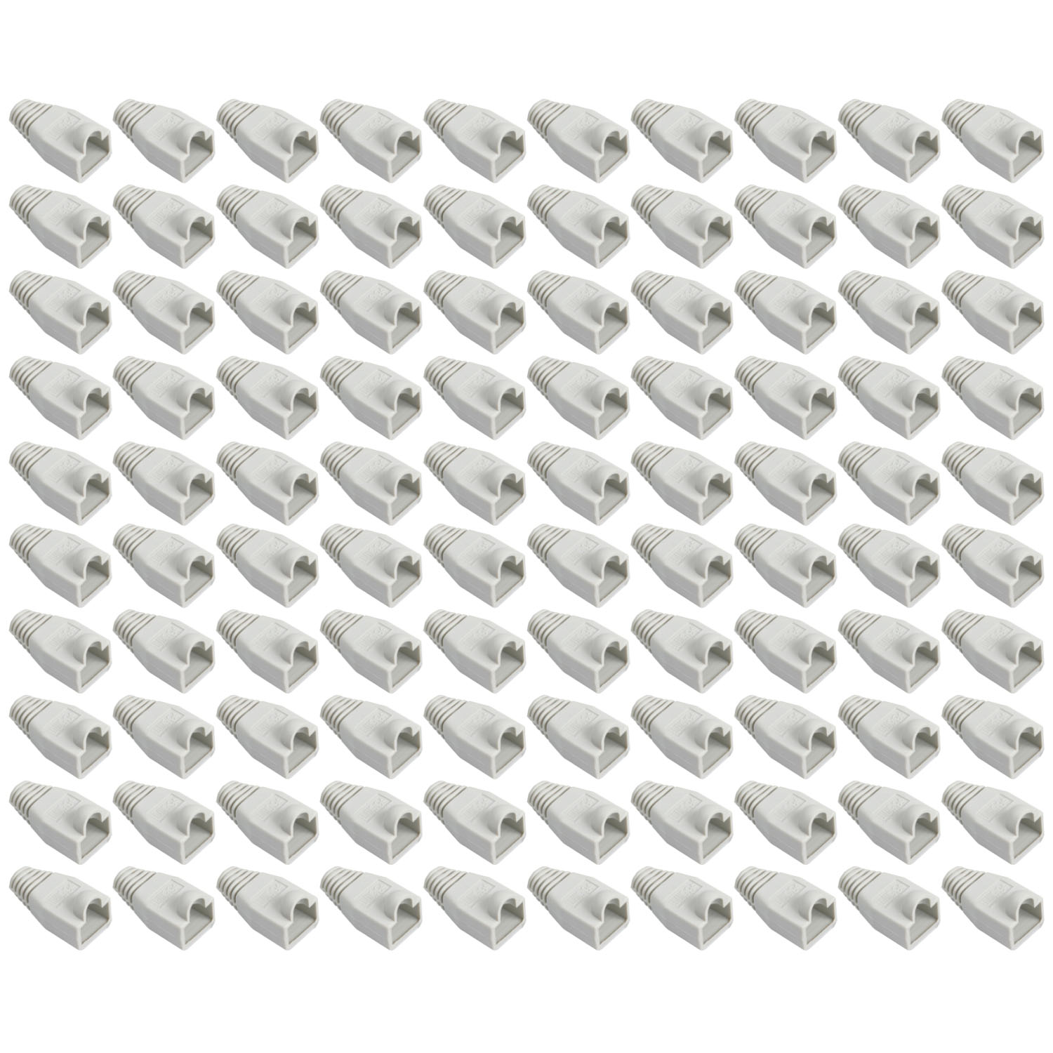 Paquete 100 Capuchones para Conector RJ45 Ethernet.