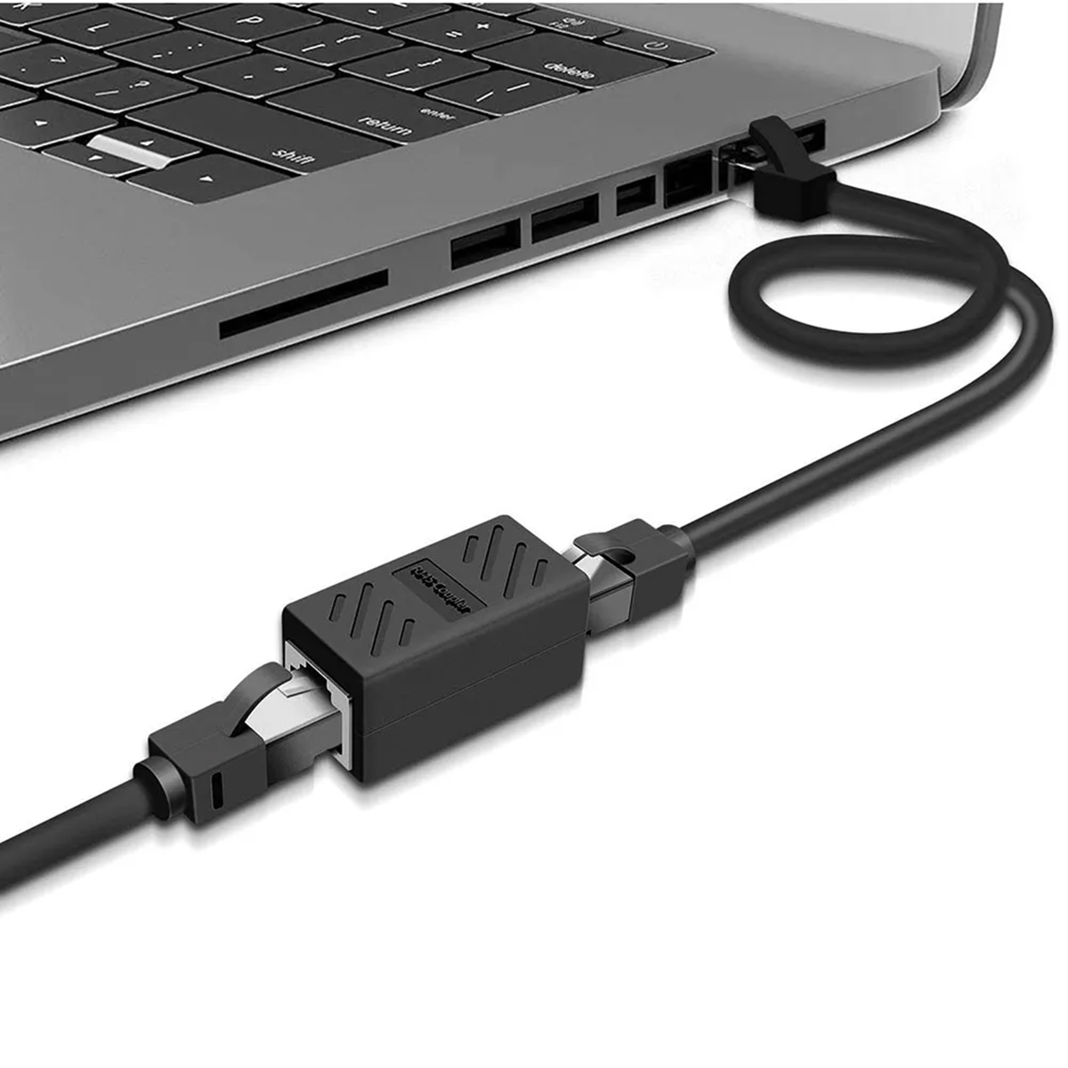 Cople Acoplador Union Cable Red Ethernet RJ45.