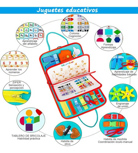 Juguete Tablero Para niños de 1-4 años verde