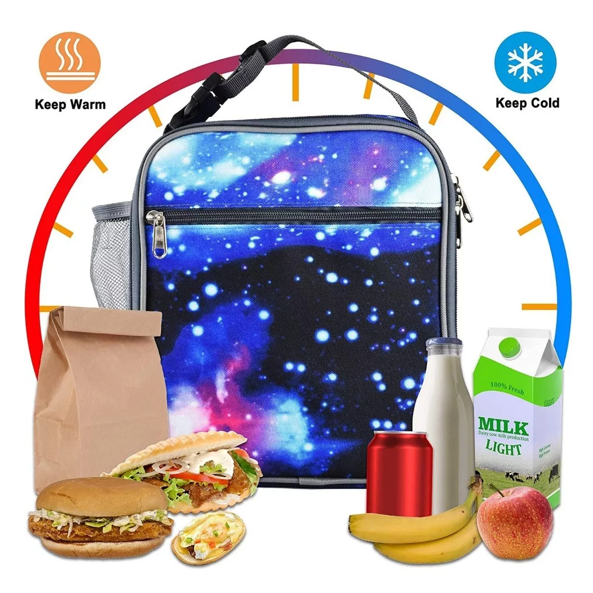 Lonchera Aislada De 1.8l A Prueba De Derrames Portátil.