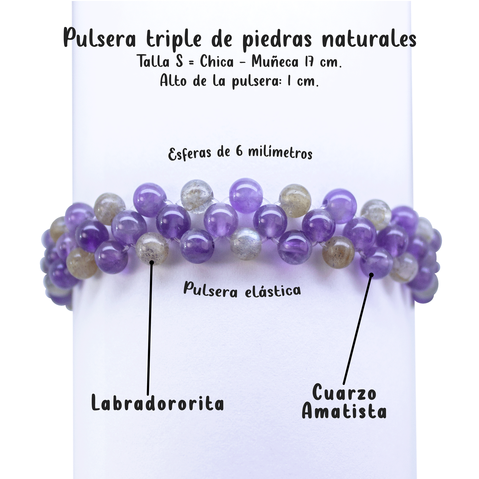 Pulsera Amatista y Labradorita