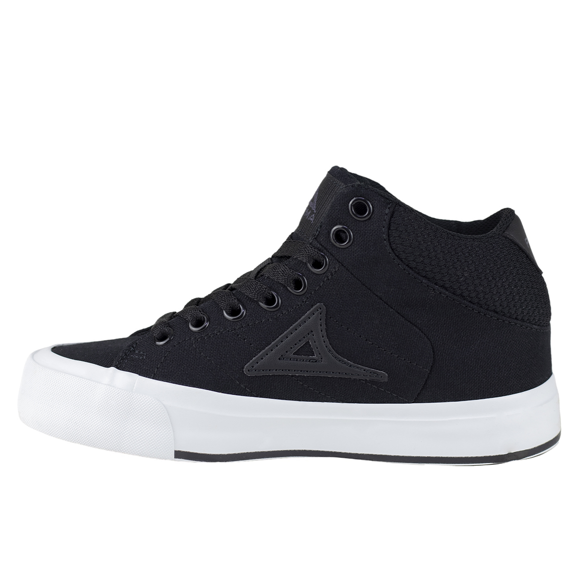 Tenis Pirma Urbano 6033 Negro Blanco Tipo Bota Juvenil