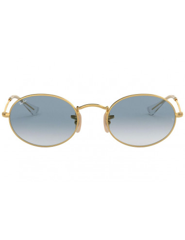 Lentes de sol Ray Ban Rb3547n 001/3F Oval Flat Lenses Azul Degradado Dorado