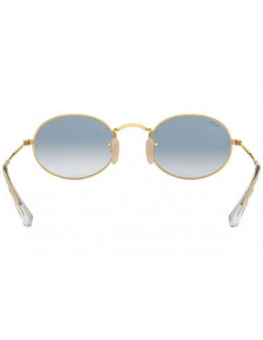 Lentes de sol Ray Ban Rb3547n 001/3F Oval Flat Lenses Azul Degradado Dorado