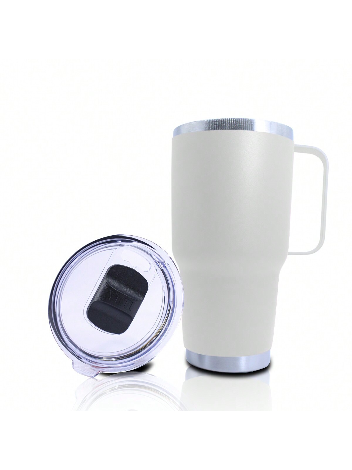 Vaso Termico Blanco Yeti Capacidad De 380 Ml Con Agarradera.