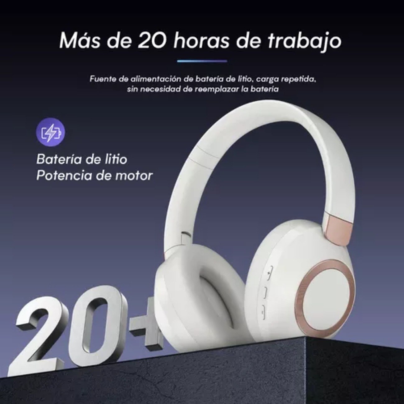Audífonos Gamer inalámbricos Diadema Bluetooth Venker A2 Con Mic.