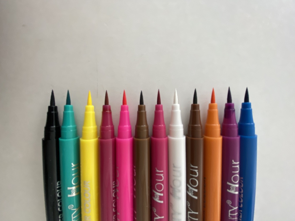 Paquete De 12 Delineadores De Colores En Plumón 36h.