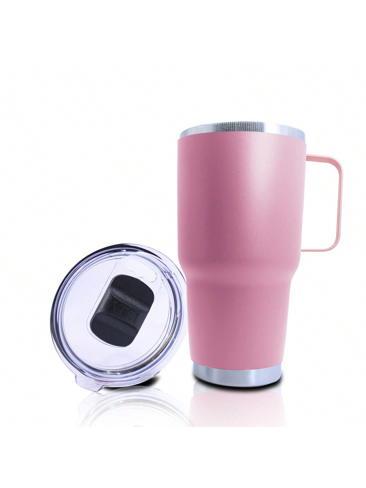 Vaso Termico Rosa Vieja Yeti Capacidad De 380 Ml Con Agarradera.