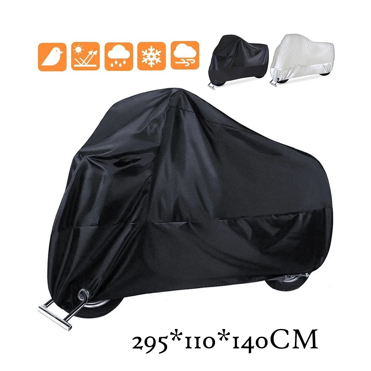 Funda cubierta impermeable motocicleta tela resistente polvo protección UV interior exterior 4XL