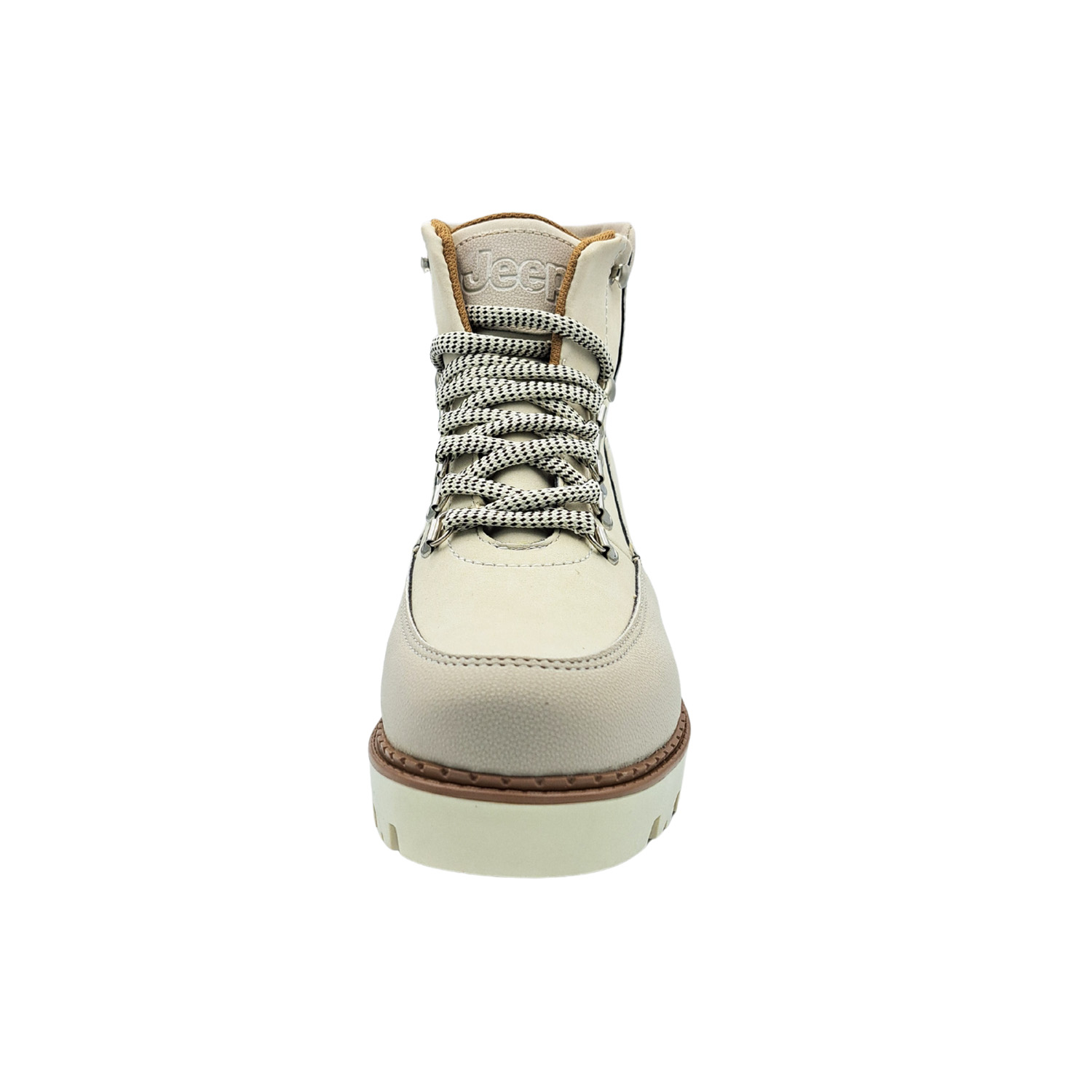 Bota Botín Jeep 050-50 Casual Color Hueso Para Dama.