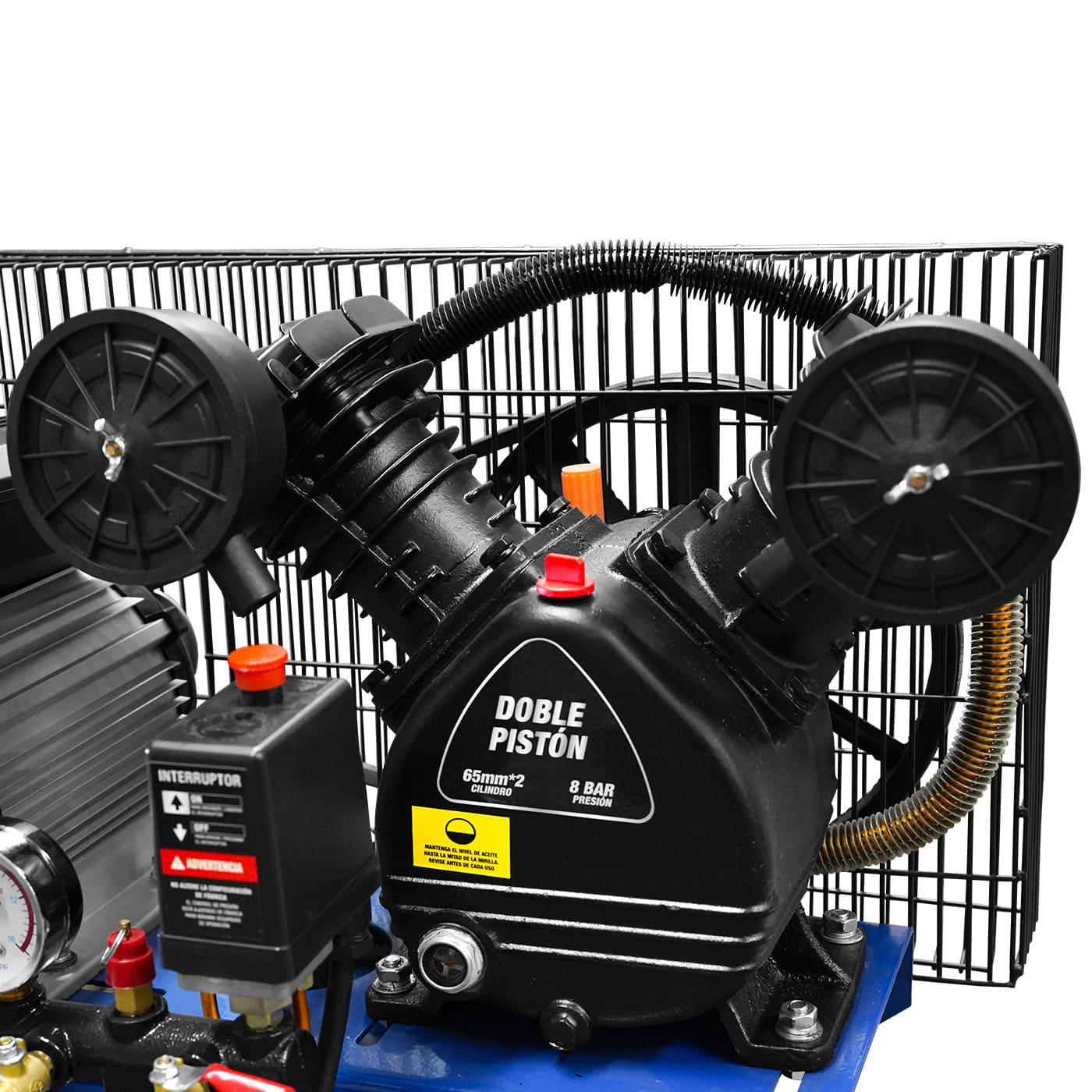 COMPRESOR DE AIRE HYUNDAI 120 LITROS 3 HP 116 PSI 110V/60HZ VERTICAL - HYAC120V