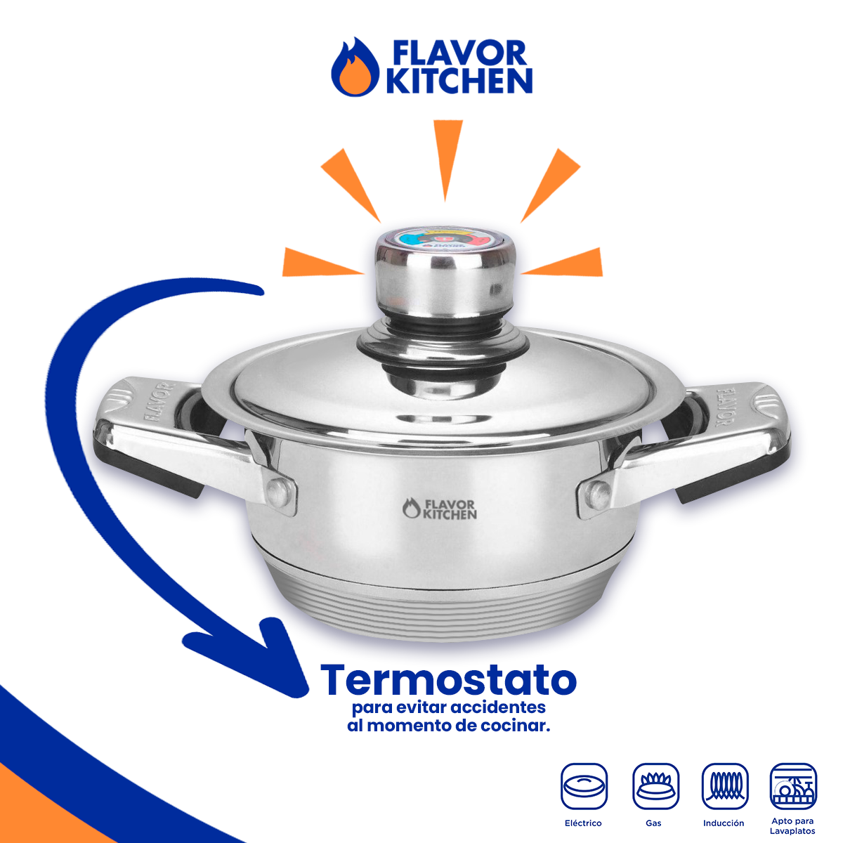 Batería de Cocina Flavor Kitchen Profesional 26 Piezas.