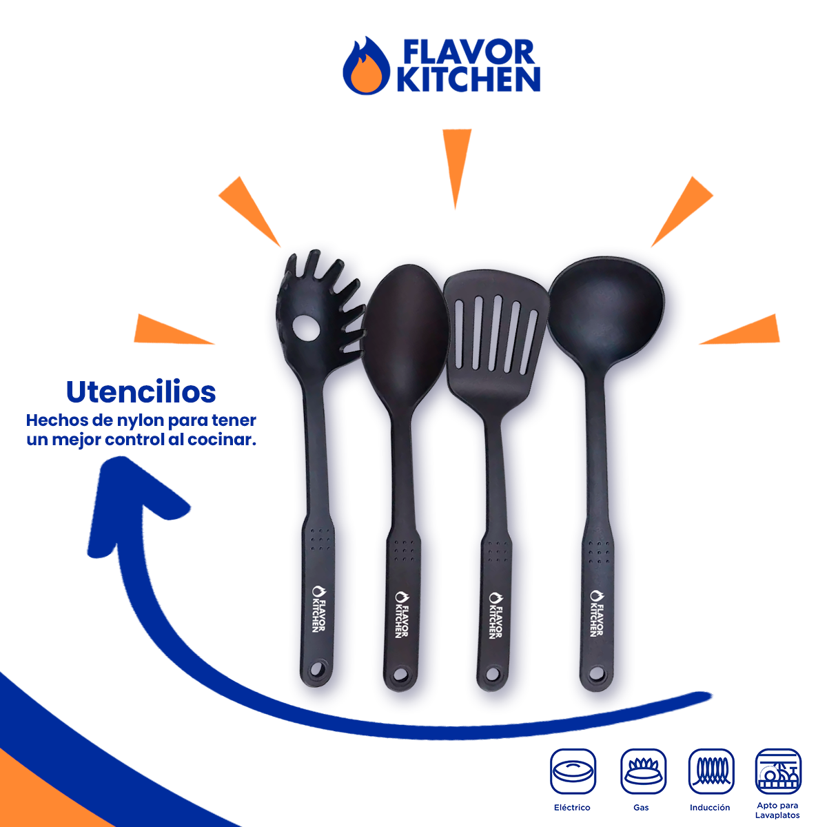 Batería de Cocina Flavor Kitchen Profesional 26 Piezas.