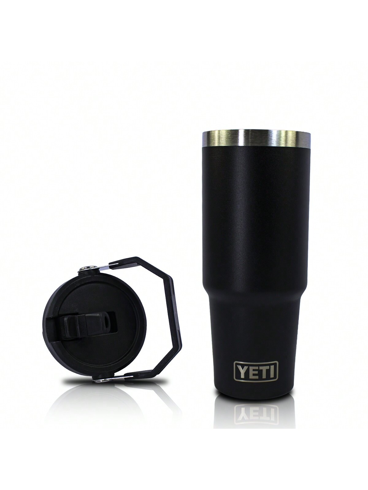 Vaso Yeti Negro Termico Capacidad De 30oz Contapa Agaradera.
