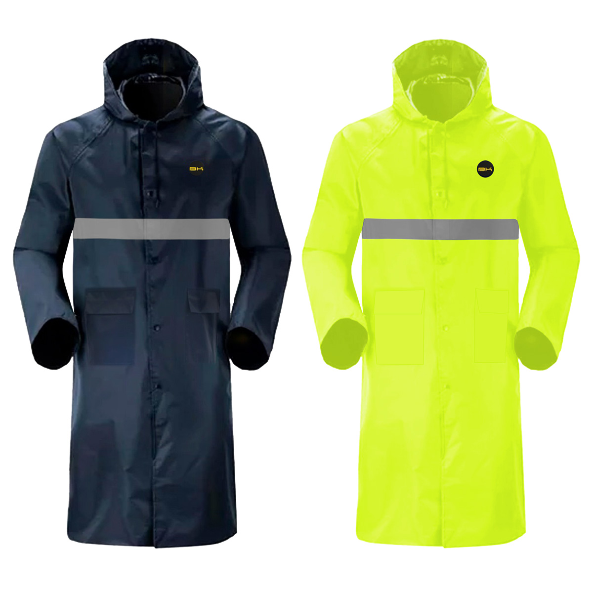 Impermeable gabardina largo para lluvias ligero premium unisex hombre mujer con reflejantes rainwear tallas disponibles.