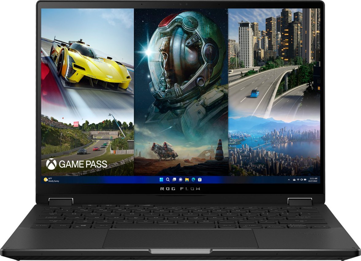 Laptop Gamer Asus Rog Flow X13, Pantalla IPS Touch WUXGA 13.4 Pulgadas 120 Hz, Procesador AMD Ryzen 9 7940HS, 16 Gb Ram 512 Gb Ssd, Graficos AMD Radeon 780M, Windows 11 Home .