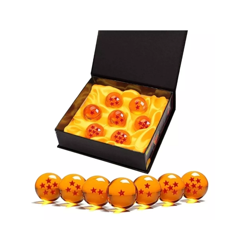 Esferas Del Dragón De Cristal Acrílico De 7.6cm Dragon Ball