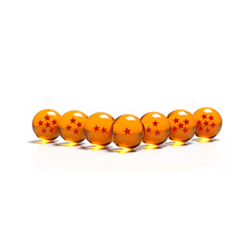 Esferas Del Dragón De Cristal Acrílico De 7.6cm Dragon Ball