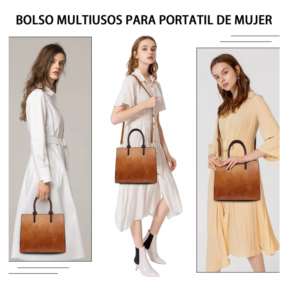 Bolsos Para Mujer Tote Casual Para Dama Marron.