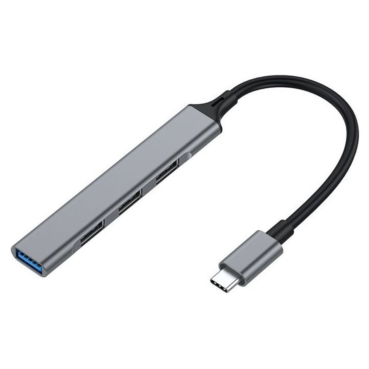 Hub USB 3.0 Tipo C 4 Puertos.