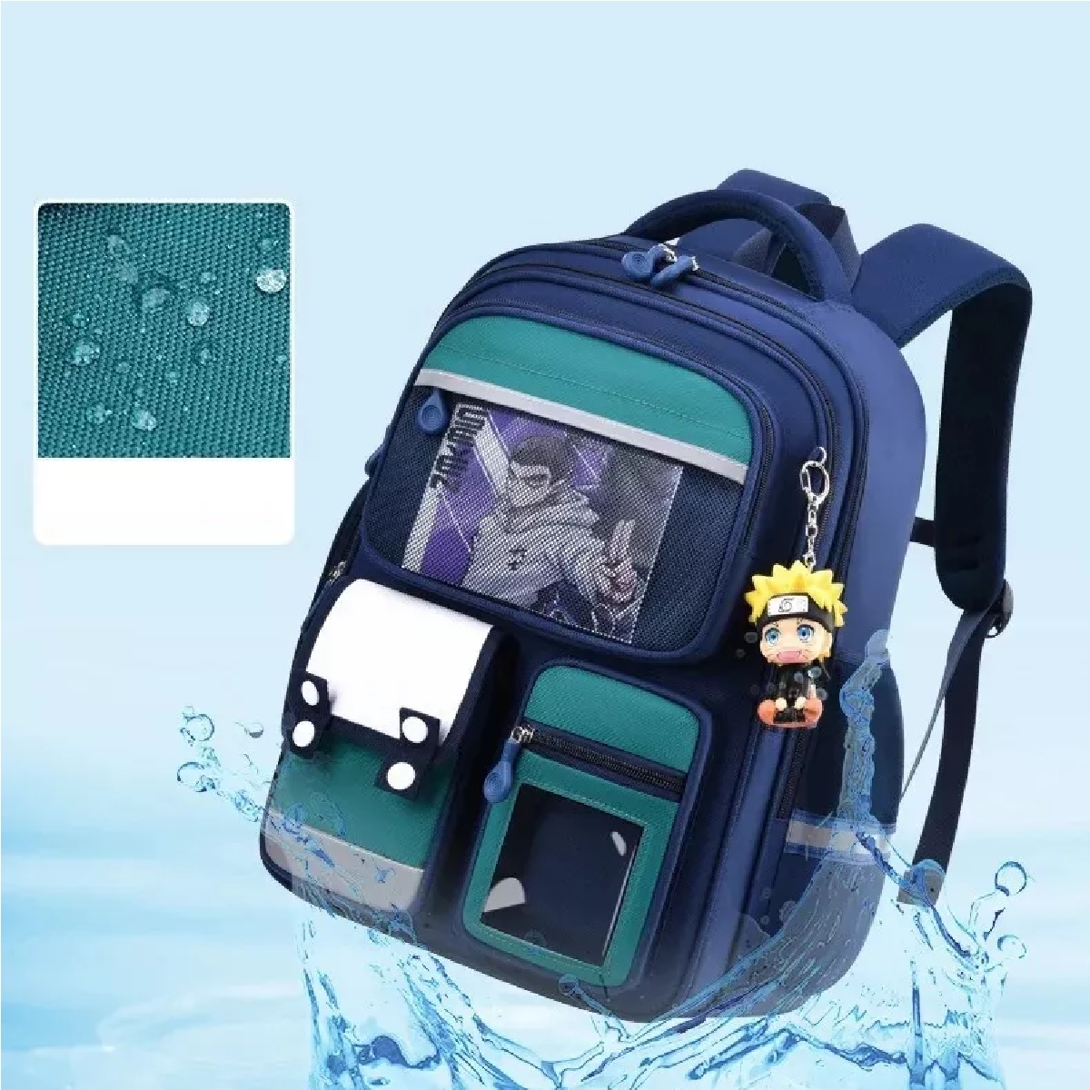Mochilas Escolares De Dibujos Animados Azul Petróleo 