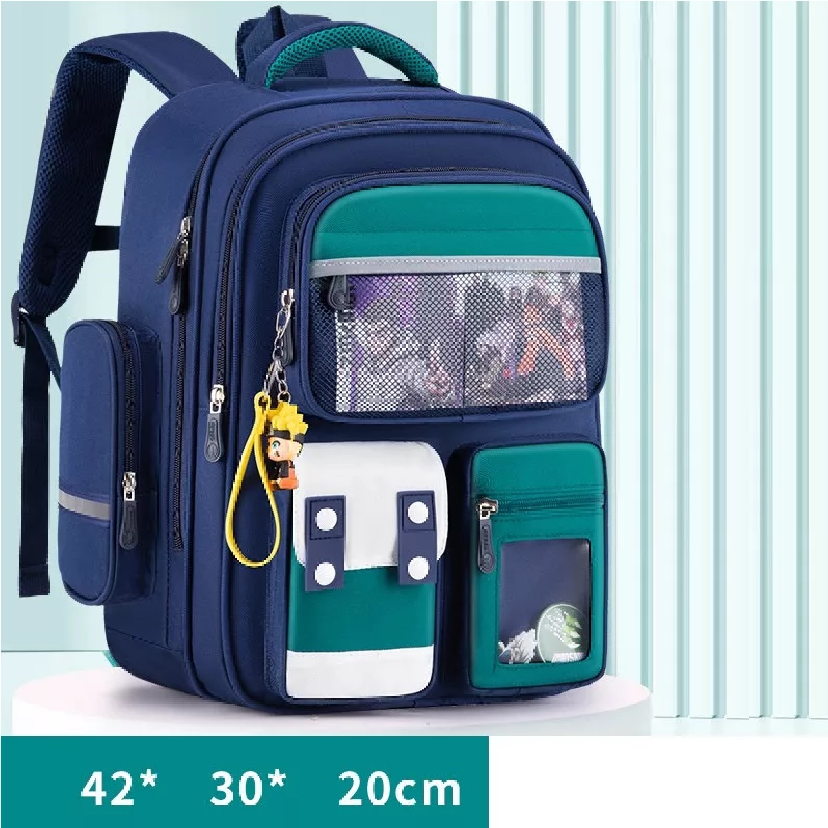 Mochilas Escolares De Dibujos Animados Azul Petróleo 