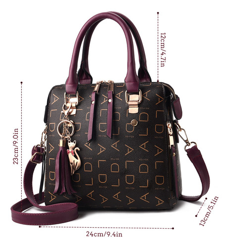 Bolso De Hombro Con Estampado Crossbody Para Mujer