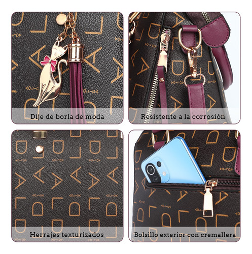Bolso De Hombro Con Estampado Crossbody Para Mujer