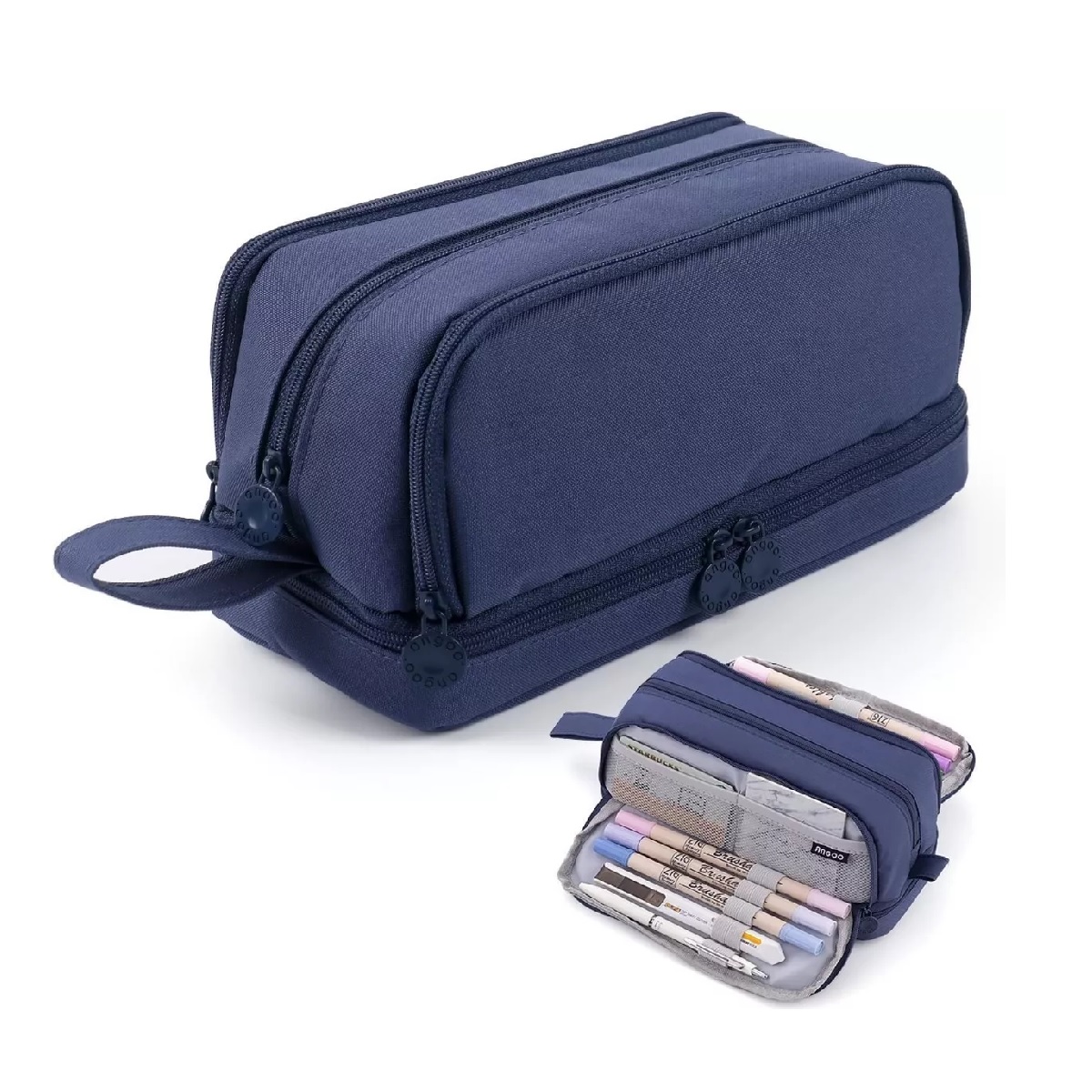 Estuche Para Lápices De Gran Capacidad Con 4 Compartimentos
