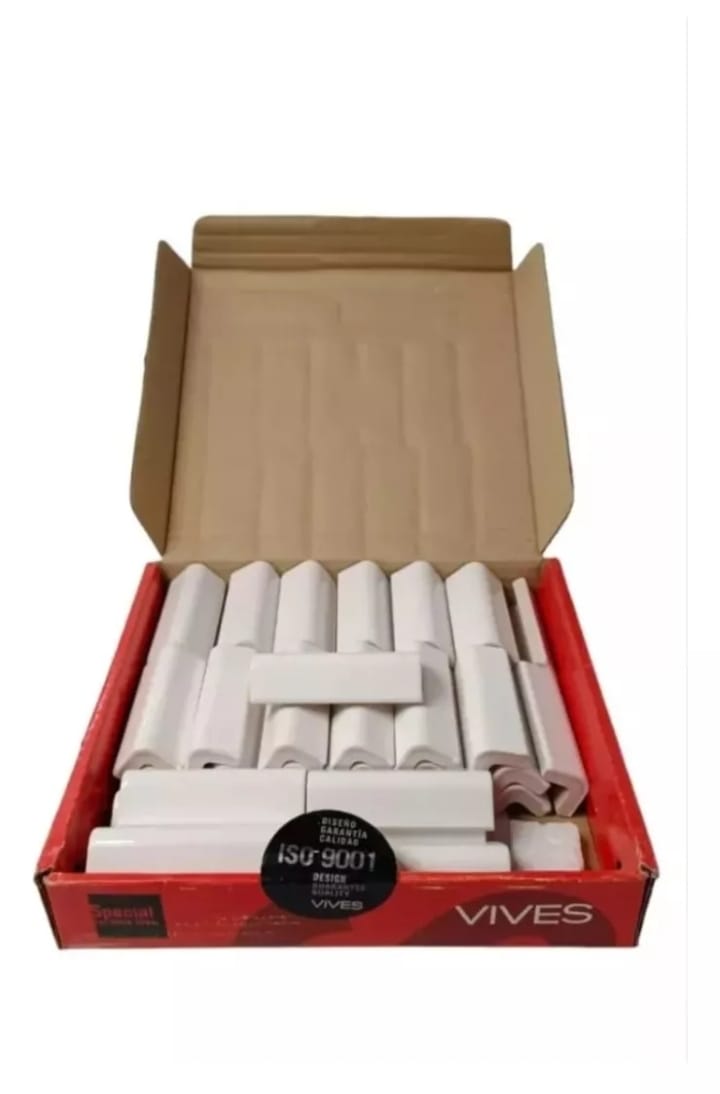 Ángulo Para Azulejo Blanco- Escuadra Brocal- 2x7.5 Cerámica.