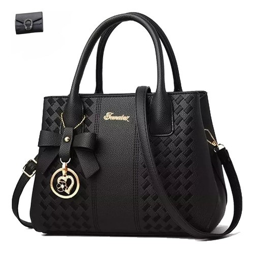 "Bolso Mano Tote Bolsa Mochila Mujer Gran Capacidad Ligero negra ".