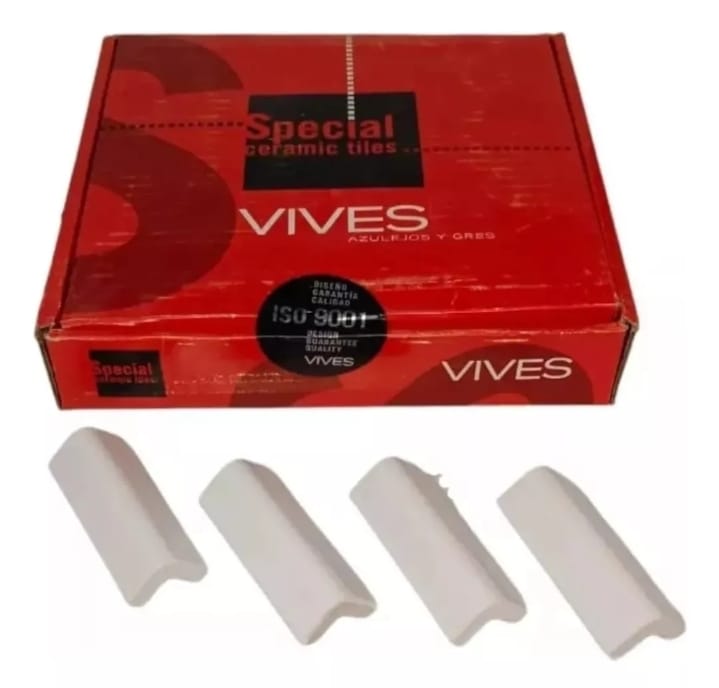 Ángulo Para Azulejo Blanco- Escuadra Brocal- 2x7.5 Cerámica.