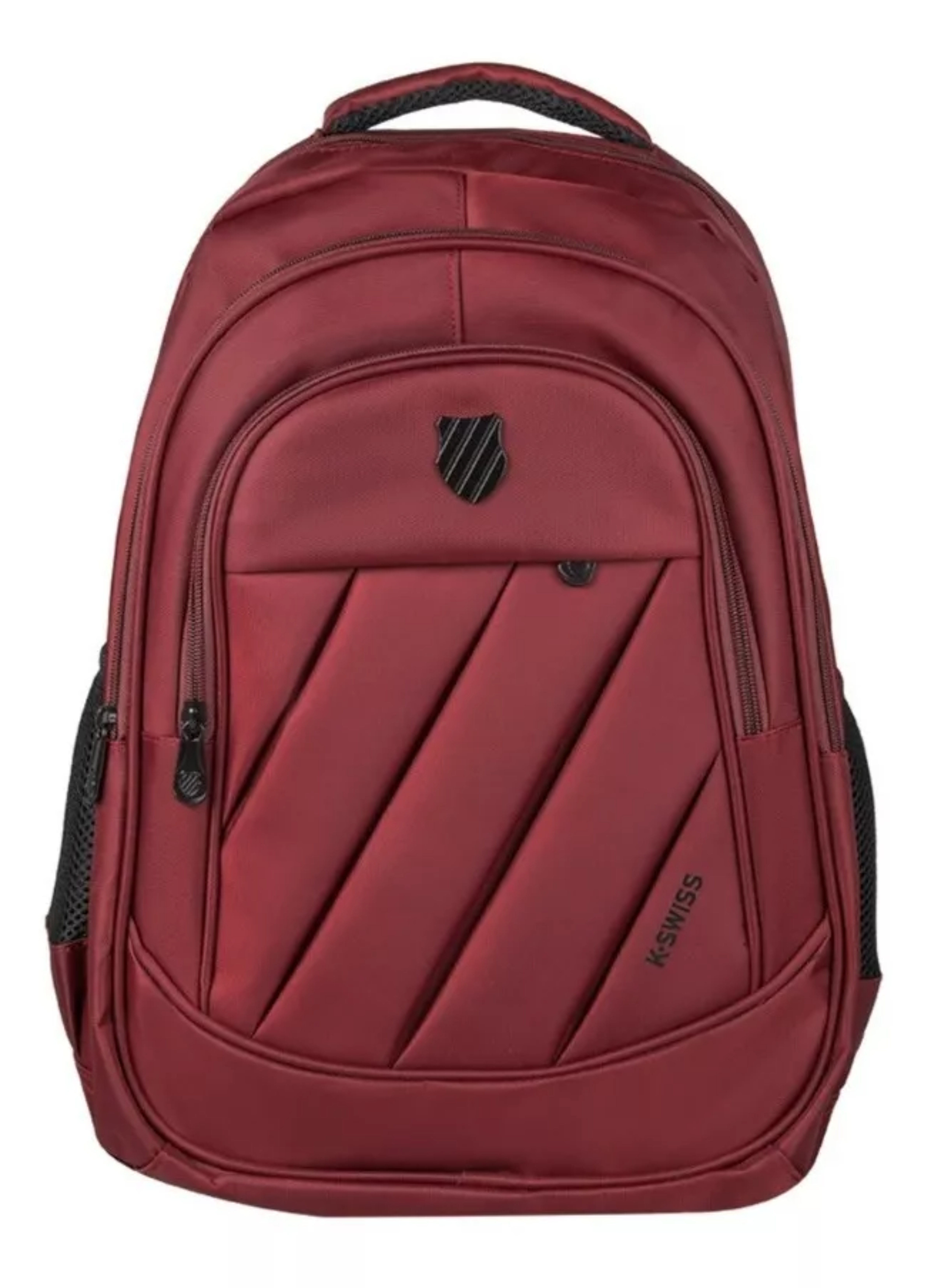 Mochila K-swiss Jhon Color Negro Diseño de la tela Liso.