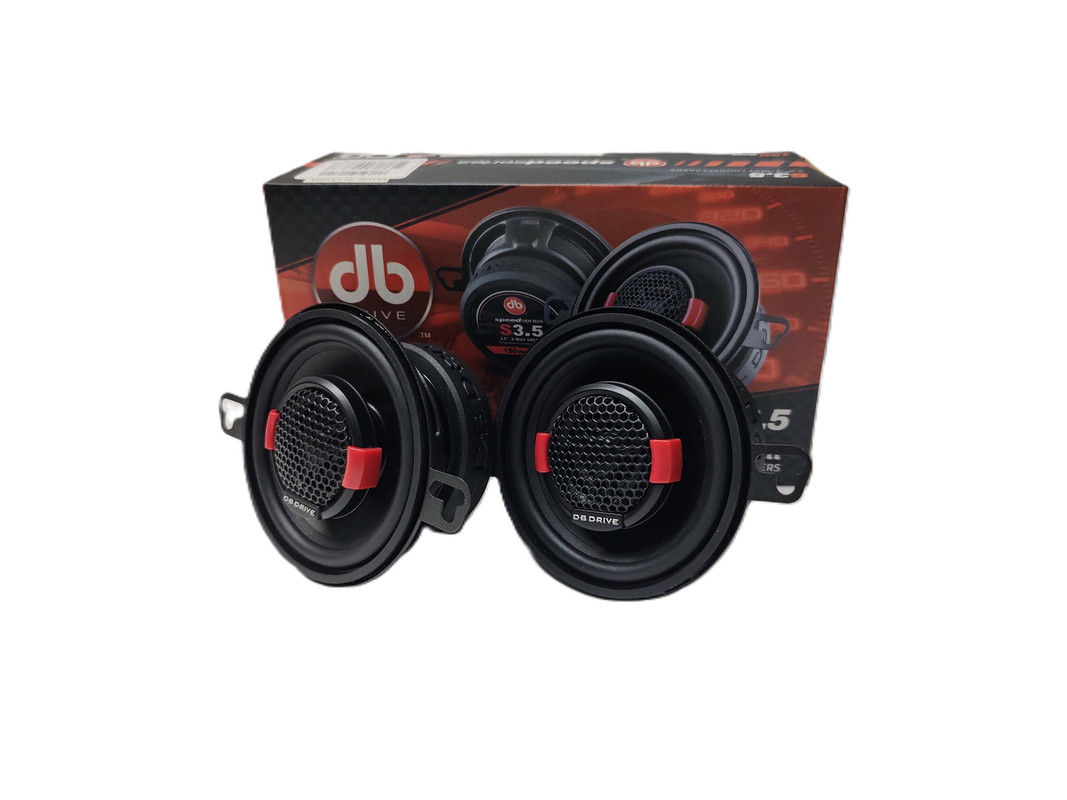 Bocinas Coaxiales DB Drive S3.5 40W RMS 3.5 Pulgadas 4 Ohms 2 Vías.