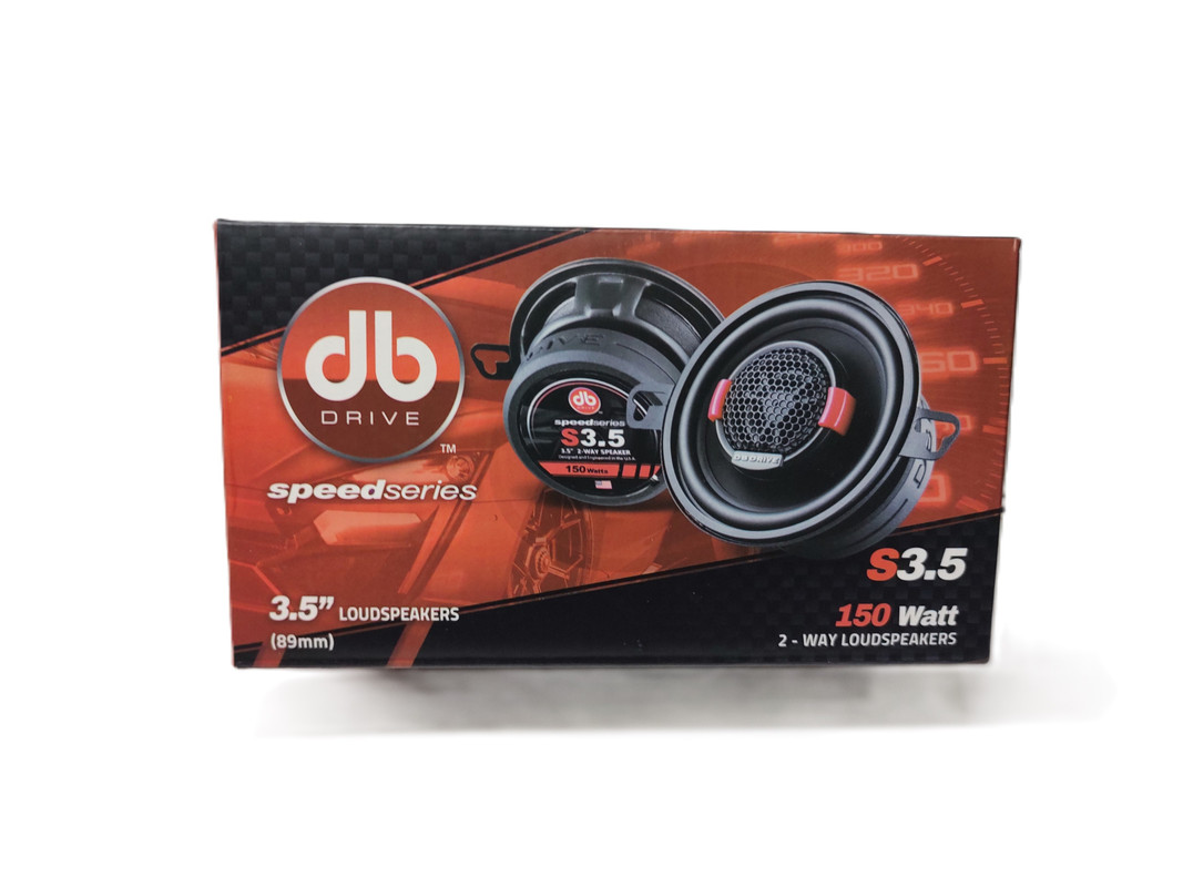 Bocinas Coaxiales DB Drive S3.5 40W RMS 3.5 Pulgadas 4 Ohms 2 Vías.