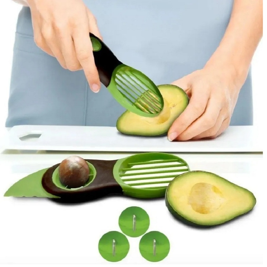 Cortador De Aguacate 3 En 1 Pelador Rebanador Juliana Cocina