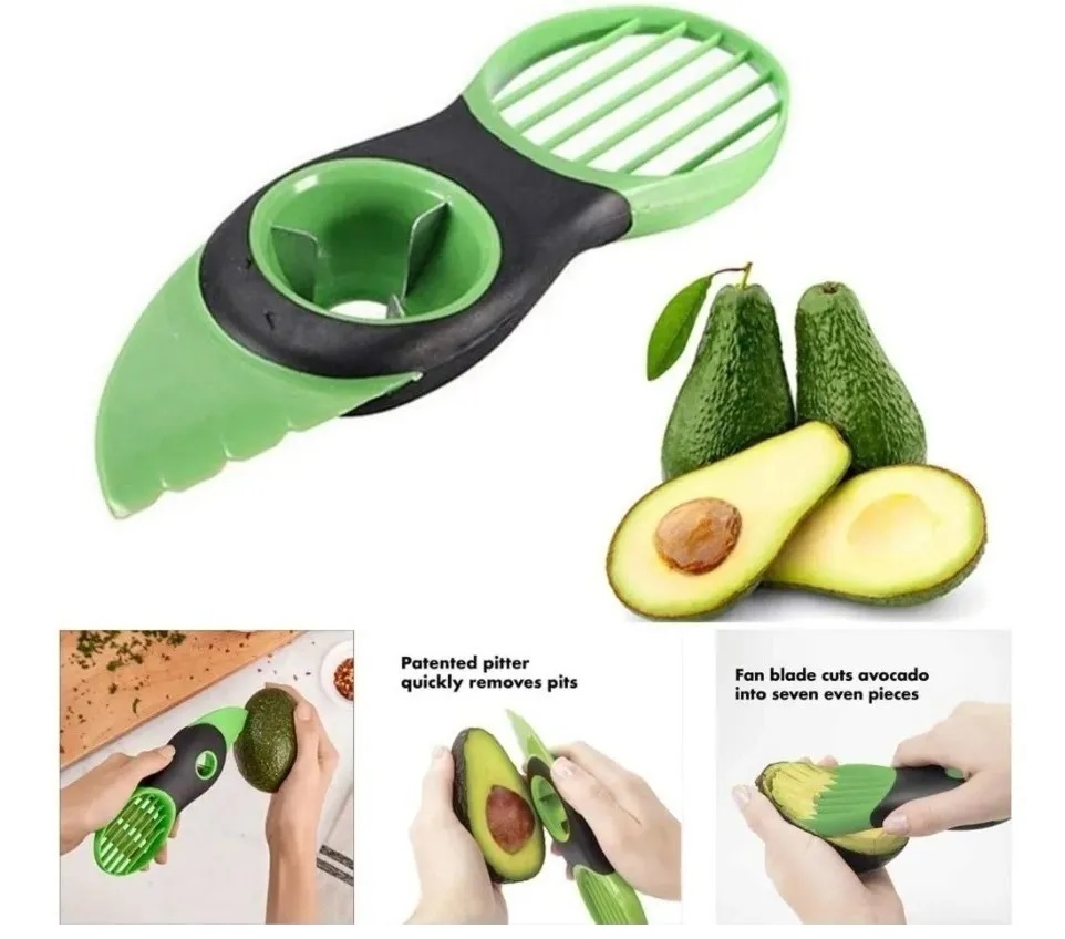 Cortador De Aguacate 3 En 1 Pelador Rebanador Juliana Cocina