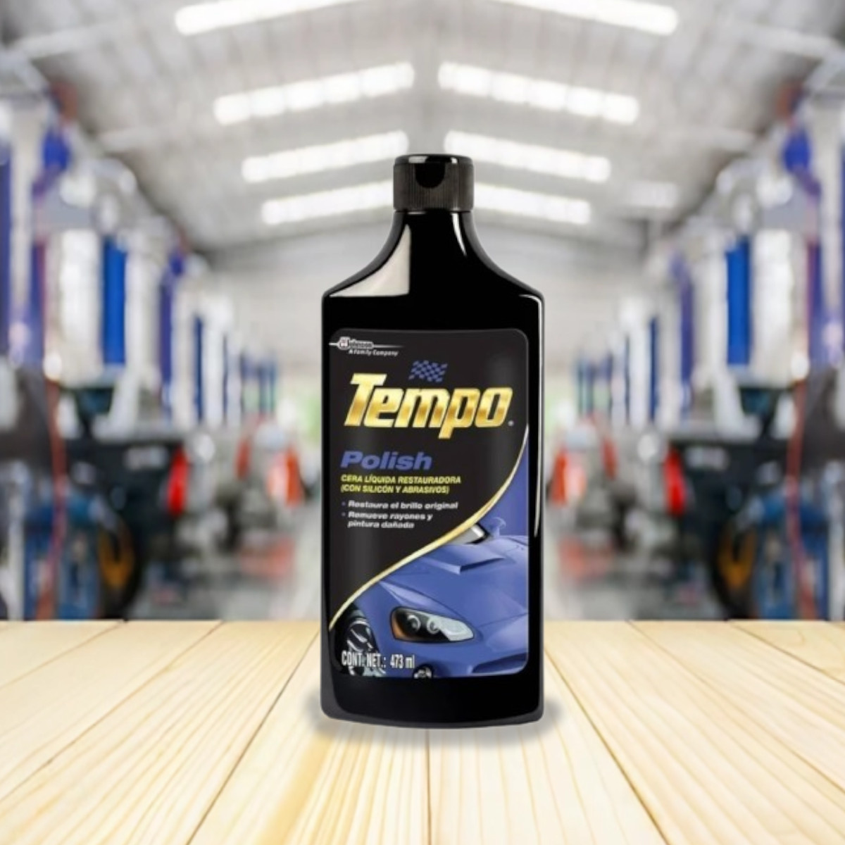 Cera Líquida restauradora Polish Tempo 473ml remueve rayones.
