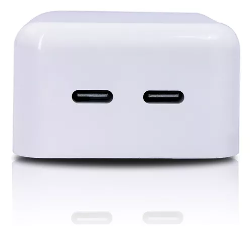 Cargador 35w Doble Usb-c Carga Rápida Para iPhone E Android.
