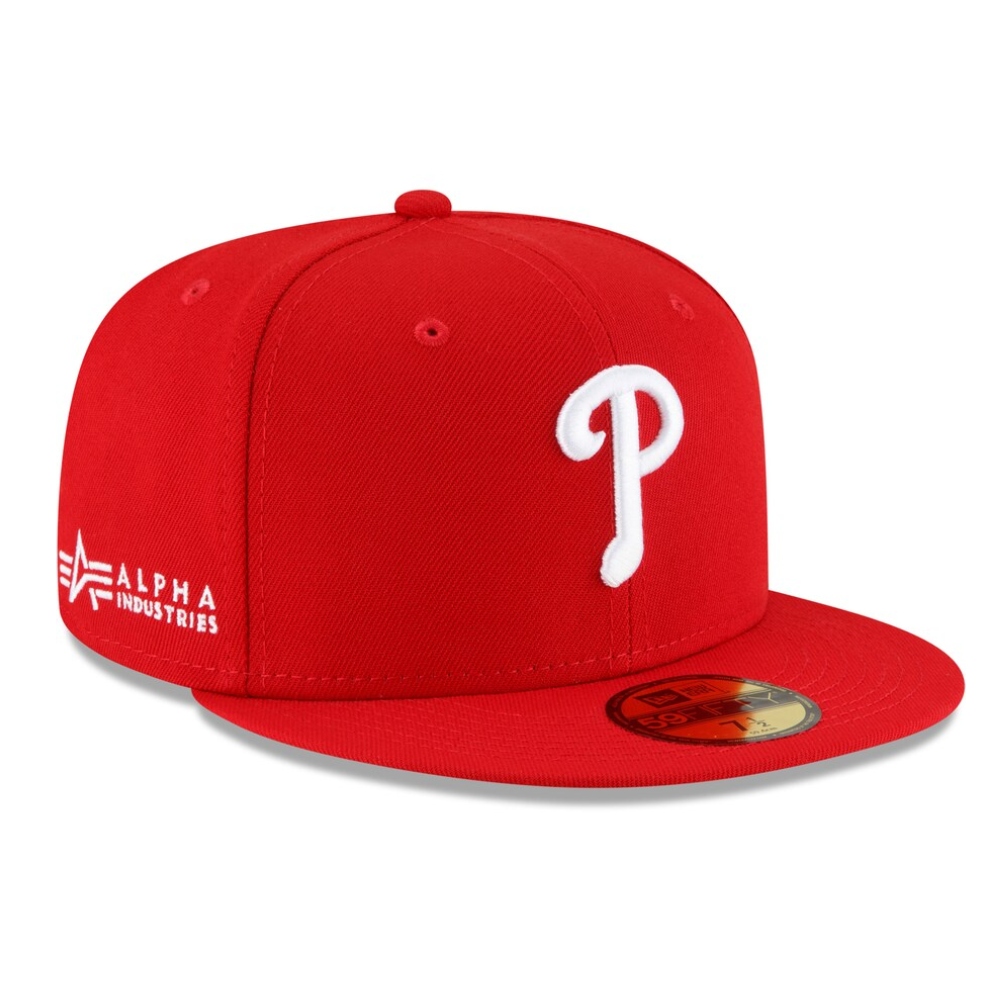 Gorra New Era Philadelphia Philies talla 7 Alpha Industries Rojo 60194103.