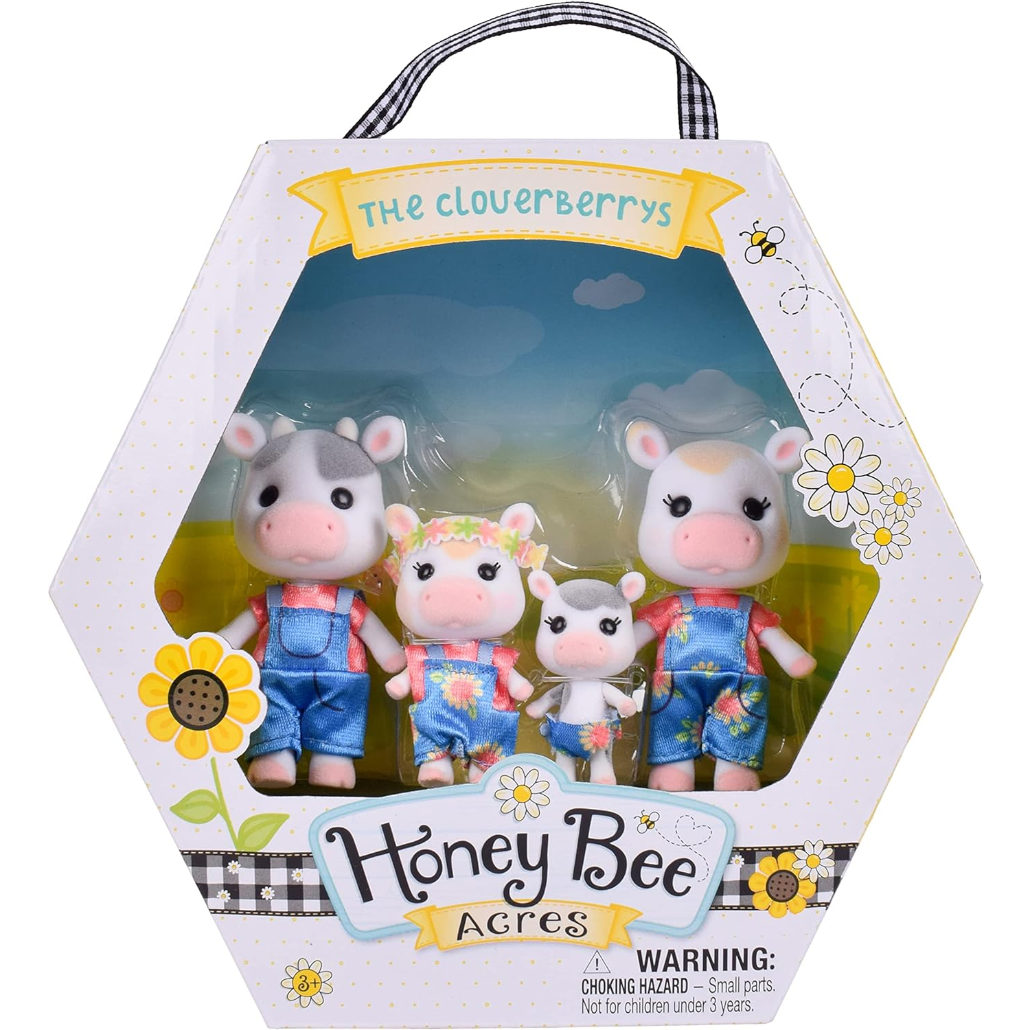 Sunny Days Entertainment Honey Bee Acres The Cloverberrys Cow Family Familia de Vaquitas.