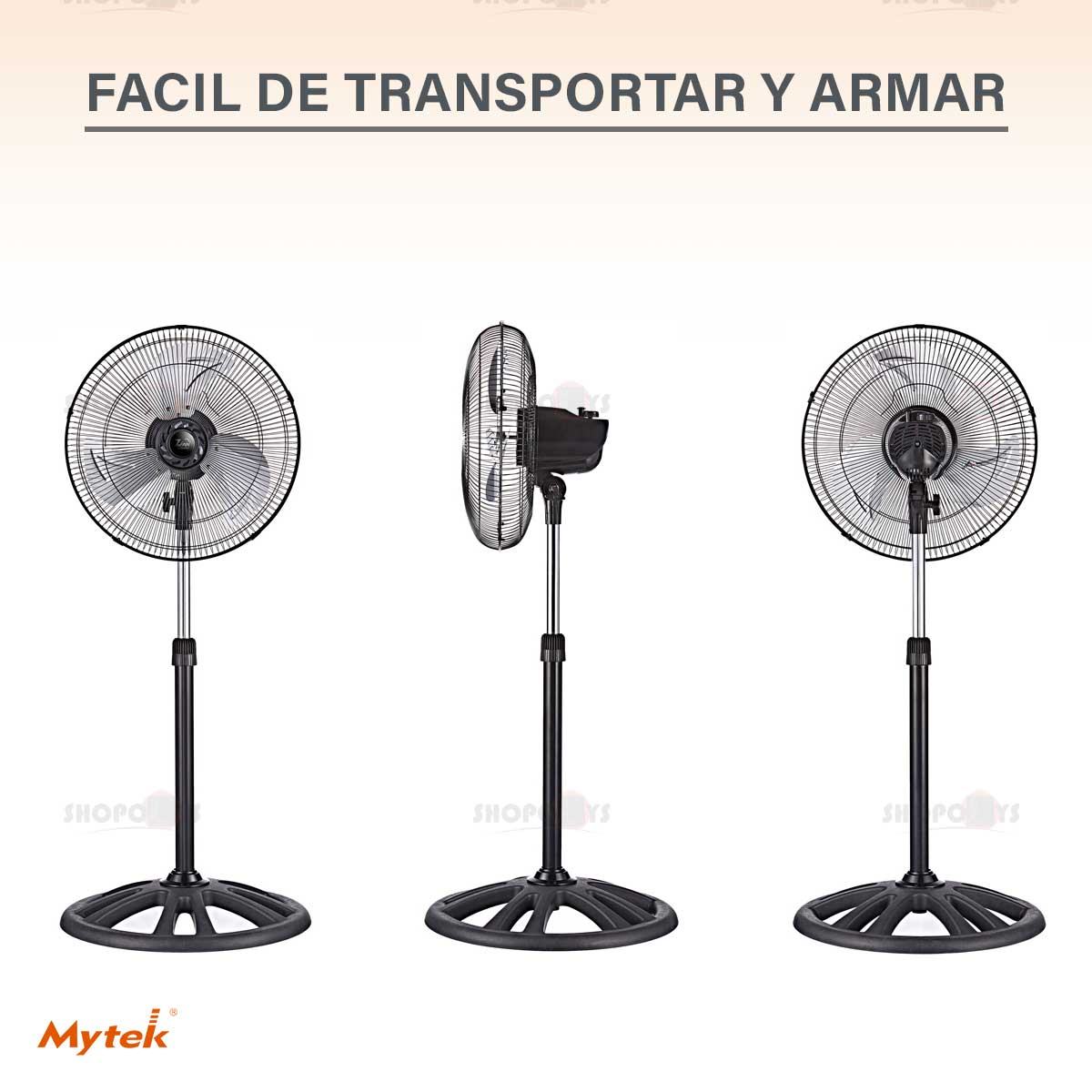 Ventilador Zfan 3388 De Pedestal 40.6 Cm Industrial Metalico