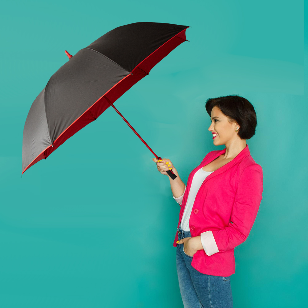 Paraguas de bolsillo Reforzado, Resistente a Vientos y Lluvias Fuertes, Unisex Fácil de Transportar y Reforzado con 8 varillas.