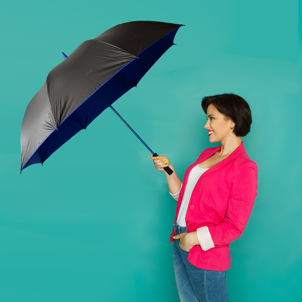 Paraguas de bolsillo Reforzado, Resistente a Vientos y Lluvias Fuertes, Unisex Fácil de Transportar y Reforzado con 8 varillas.