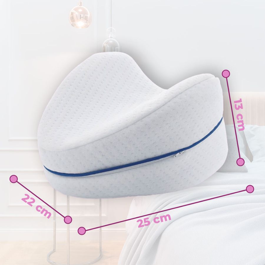 Almohada Ortopédica de Descanso para Piernas y Rodillas.