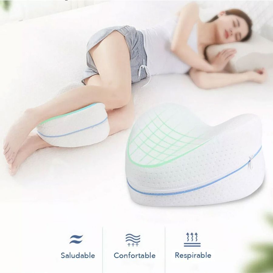 Almohada Ortopédica de Descanso para Piernas y Rodillas.