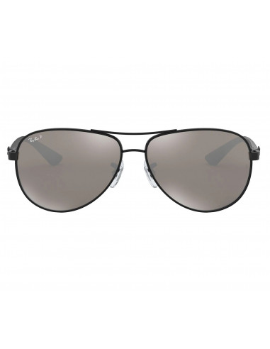 Lentes de sol Ray Ban RB8313 002/K7 Aviator Fibra de carbono Plata Espejo