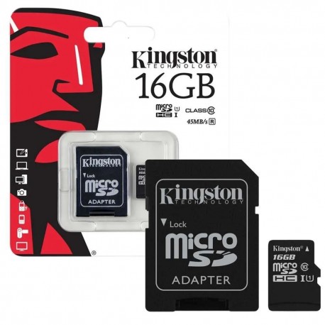 Tarjeta de memoria con adaptador SD 16G.