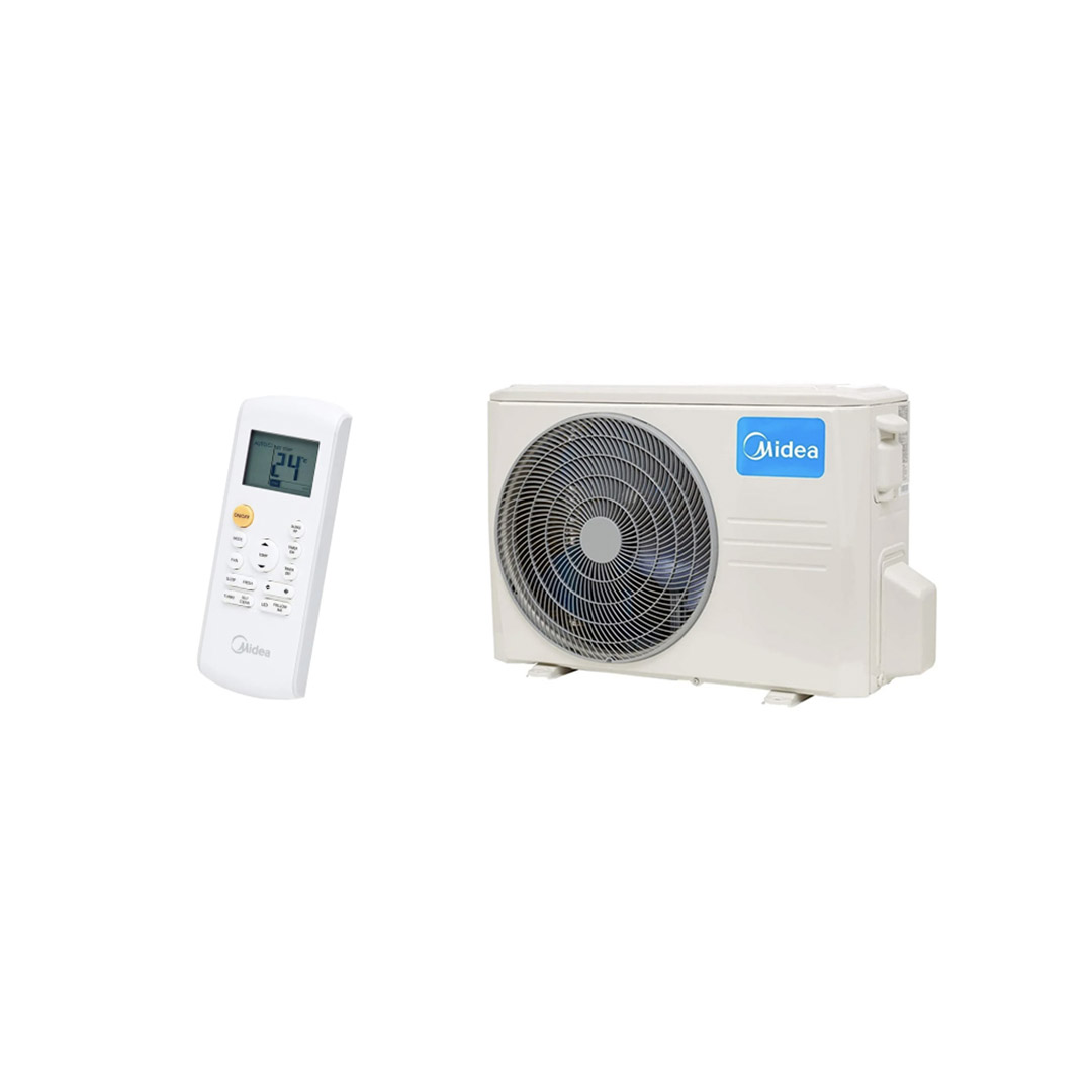 Minisplit Midea Care+ (1 ton, 110V, Frío y Calor).